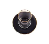 KARACA Service à thé rétro anthracite pour 6 personnes.