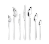 Karaca Stark 84 Pièces Pour 12 Personnes, 316 Rostfreier Stahl, 18/10, Antirouille, Durable, Résistant à la corrosion, Passe au lave-vaisselle, Couverts de service