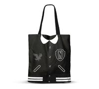 Karactermania 06143 Mixte Sac de Courses Shopping Bag Varsity, Noir, Taille unique
