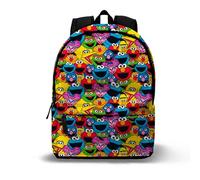 Karactermania 1, Rue Sésame Collage-Sac à dos HS FAN 2.2, Multicolore, 31 x 44 cm, Capacité 24 L