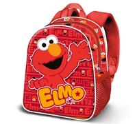 Karactermania 1, Rue Sésame Elmo Happy-Sac à Dos 3D Elite, Rouge, 25 x 30 cm, Capacité 7 L