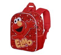 Karactermania Sac à dos Rue Sésame Elmo Happy 3D Rouge 25 x 30 cm 7 L Taille unique