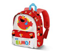 Karactermania 1, Rue Sésame Elmo Hello-Sac à dos Préscolaire Joy, Blanc, 22 x 27 cm, Capacité 5 L