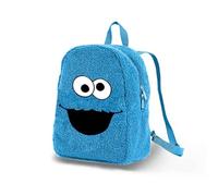 KARACTERMANIA Sesame Street Sac à dos en peluche unisexe pour enfant, Cookie Monster Bleu, One Size, Sac à dos en peluche