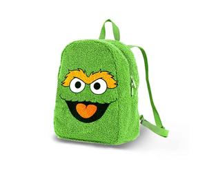 KARACTERMANIA 1, Rue Sésame Oscar il Grincheux Face-Sac à dos Plush, Vert 22 x 27 cm, Capacité 7 L