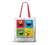 Karactermania Sac de courses Rue Sésame Cool-Sac Shopping FAN Blanc 33 x 40 cm