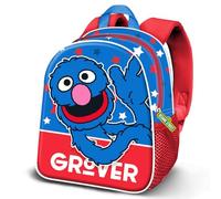 Karactermania 1, Rue Sésame Super Grover 2.0 Hello-Sac à Dos 3D Elite, Bleu, 25 x 30 cm, Capacité 7 L