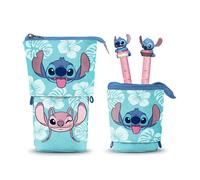 Disney Trousse Lilo & Stich avec 2 stylos gel effaçables - Aloha Bleu