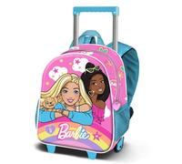 KARACTERMANIA 7492 Unisex Kids Sac à Dos 3D à roulettes Petit Rainbow, Rose, Taille Unique