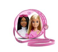 Barbie Fashion-Sac à Bandoulière Rond, Rose, 6 x 18,5 cm