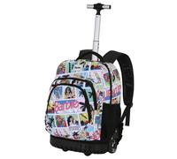 Karactermania Barbie Comic-Sac à dos à Roulettes GTS FAN, Multicolore, 32 x 47 cm, Capacité 30 L