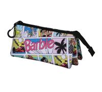Karactermania Barbie Comic-Trousse Triple, Multicolore, 23 x 11 cm