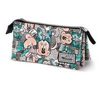 Disney Minnie Mouse Drawing-Trousse Triple FAN, Gris