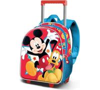 Karactermania Disney Mickey Mouse Star 3d Sac à dos à roulettes rouge One Size