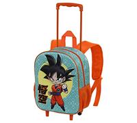 Karactermania Dragon Ball Brave-Sac à dos 3D à Roulettes Petit, Bleu
