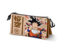 Karactermania Dragon Ball Goku Foodie-Trousse Triple, Brun, 23 x 11 cm