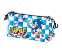 Karactermania Trousse triple Sega-Sonic FAN 2.0 Bleu