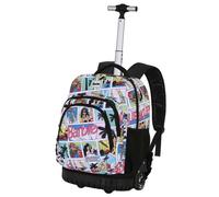 Karactermania Sac à dos à roulettes Barbie Comic Multicolore Enfants