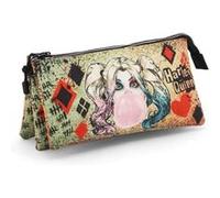 Karactermania Trousse DC Comics Harley Quinn Mad Love Triple Beige