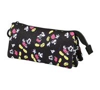 KARACTERMANIA Mickey - Damier - Trousse Triple Eco '23x11x7cm'