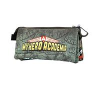Karactermania My Hero Academia Battle-Trousse Triple FAN, Vert Militaire