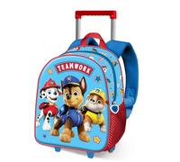 Karactermania Paw Patrol La Pat' Patrouille Ready-Sac à dos 3D à Roulettes Petit, Bleu 26 x 34 cm, Capacité 7 L