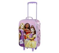 Karactermania Princesses Disney Power-Valise à roulettes Soft 3D, Lilas
