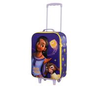 Disney Sac à dos à roulettes Wish 3D Violet Enfants Taille unique