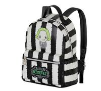 Karactermania Sac à dos Beetlejuice Stripes Heady Blanc Noir Taille Unique