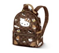 Karactermania Sac à dos Hello Kitty Squares Heady Petit Brun 5 L 22 x 25 cm