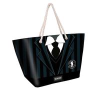 Karactermania Sac de plage Wednesday Mercredi Uniform Soleil – Noir 52 x 37 cm