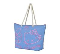 Karactermania Sanrio Hello Kitty Denim-Sac de Plage Soleil, Bleu, 52 x 37 cm