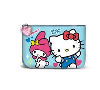 Karactermania Sanrio Hello Kitty Friendship-Petit Porte-Monnaie Carré, Bleu, 13 x 10 cm
