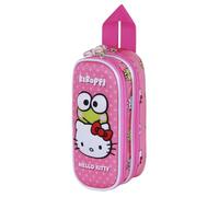 Karactermania Sanrio Hello Kitty Funny-Trousse 3D Double, Rose, 22 x 10 cm