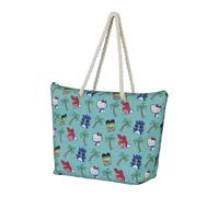 Karactermania Sanrio Hello Kitty Palms-Sac de Plage Soleil, Turquoise, 52 x 37 cm