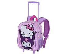 Karactermania Sanrio Hello Kitty Playful-Sac à dos 3D à Roulettes Petit, Rose, 26 x 34 cm, Capacité 7 L