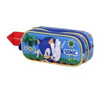 Karactermania Sega-Sonic Faster-Trousse 3D Double, Bleu