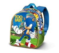 Karactermania Sonic The Hedgehog Easy-Sac à Dos 3D Elite, Bleu, 25 x 30 cm, Capacité 7 L