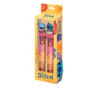 Disney Stylos Lilo et Stitch Mix – Pack de 2, 10 couleurs – Jaune 9,5 x 23 cm