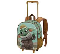STAR WARS Sac à dos 'The Mandalorian Say Hi' caramel / menthe / vert clair / noir, Taille One Size