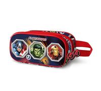 Marvel Avengers Assemble-Trousse 3D Double, Multicolore 22 x 10 cm
