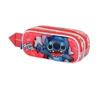 Disney Trousse Lilo et Stitch Thing 3D double Rose 22 x 9,5 cm