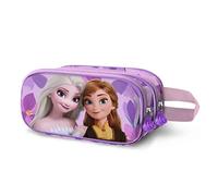 Disney La Reine des Neiges 2 (Frozen 2) Violet-Trousse 3D Double, Lilas 22 x 10 cm