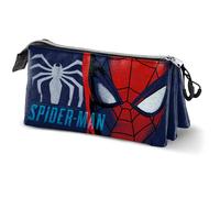 Marvel Spiderman Gaze-Trousse Triple, Bleu, 23 x 11 cm