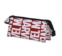 KARACTERMANIA Trousse Triple ECO Marvel - Rouge/Blanc, 3 compartiments, matière recy hydrofuge