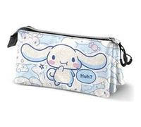 Karactermania Trousse triple Hello Kitty Cinnamoroll Candy Ripstop Bleu 23 x 11 cm