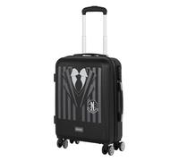 Karactermania Wednesday Uniform Abs 4 Wheel Cabin Suitcase Noir
