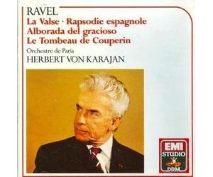 Karajan W Orchestra De Paris Perform Ravel La Valse, Rhapsodie Espagnole, Alborada Del Gracioso, Le Tombeau De Couperin (Emi Studio Drm)