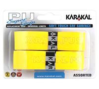 Karakal Lot de 2 poignées de rechange en polyuréthane pour tennis, squash, badminton - Jaune