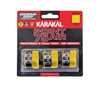 Karakal Point 75 Air Overwrap Grip Lot de 3 grips Jaune
